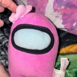 Among Us Pink With Flower 6” inch Collectible Plush Toikido B10